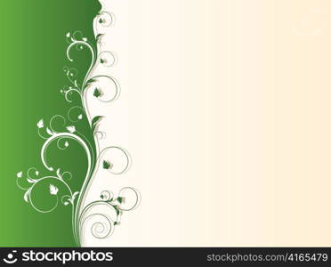 abstract illustration of a floral background with lots of leaves