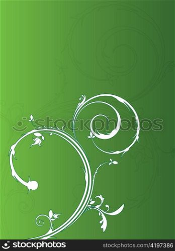 abstract illustration of a floral background with lots of leaves