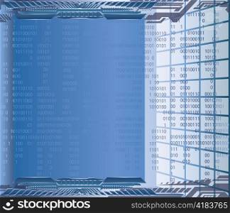 abstract illustration of a high tech background