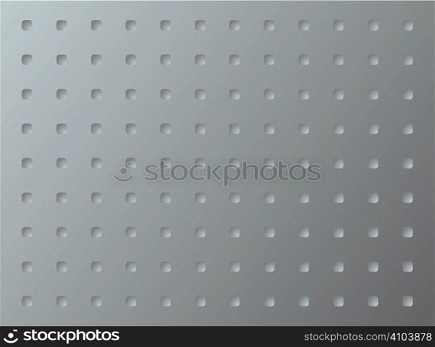 Abstract illustration of a metal anti slip background using squares