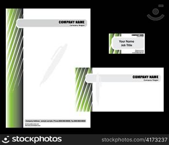 abstract illustration of beautiful corporate identity elements