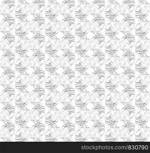 Abstract image of regular patterns of the head of horses in straight and inverted alternate positions horizontally vector color drawing or illustration
