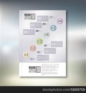 Abstract infographic pattern. Brochure, flyer or report for business, template vector.