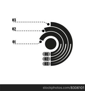 Abstract infographics circle for report design. I Creative concept idea. Vector illustration. EPS 10.. Abstract infographics circle for report design. I Creative concept idea. Vector illustration.