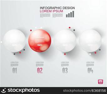Abstract infographics with options template. Can be used for diagram, data, step options, banner, web design.