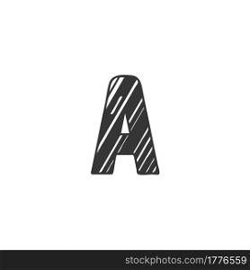 Abstract Initial Letter A Logo icon, Monogram art style design.