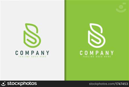 Abstract Initial Letter B Logo From Made Of Green Geometric Lines Shape. Vector Logo Illustration. Graphic Design Element.