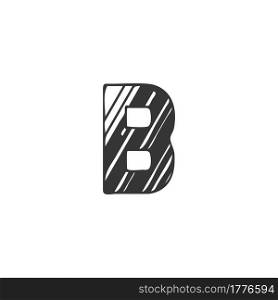 Abstract Initial Letter B Logo icon, Monogram art style design.