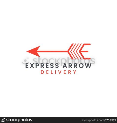 Abstract Initial Letter E with Arrow Concept Combination Logo Design. Usable For Business Brand, Tech and Delivery Company. Vector Logo Illustration. Graphic Design Element.