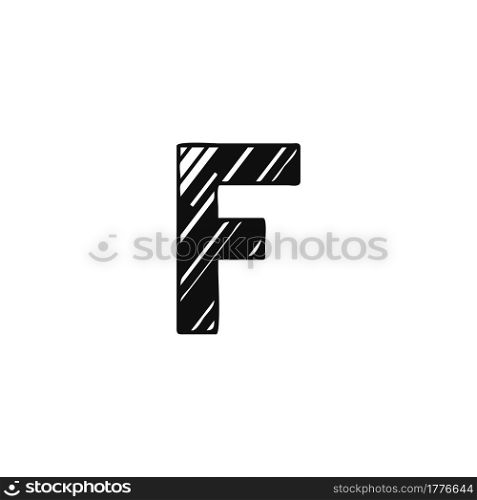 Abstract Initial Letter F Logo icon, Monogram art style design.