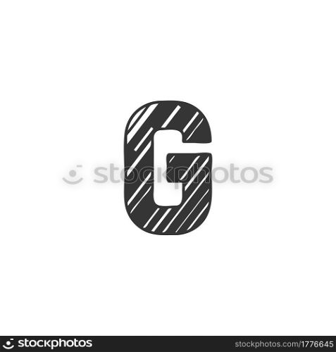 Abstract Initial Letter G Logo icon, Monogram art style design.