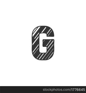 Abstract Initial Letter G Logo icon, Monogram art style design.