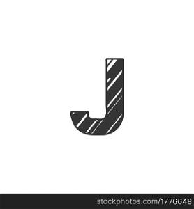 Abstract Initial Letter J Logo icon, Monogram art style design.