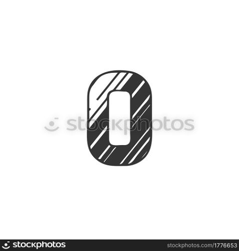 Abstract Initial Letter O Logo icon, Monogram art style design.