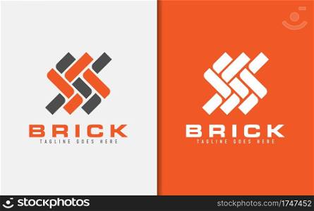 Abstract Initial Letter S Form made of Brick Shape. Usable For Business and Brand Company. Vector Logo Illustration. Graphic Design Element.