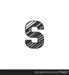 Abstract Initial Letter S Logo icon, Monogram art style design.