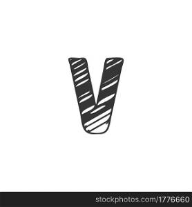 Abstract Initial Letter V Logo icon, Monogram art style design.