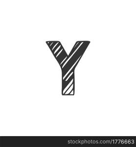 Abstract Initial Letter Y Logo icon, Monogram art style design.