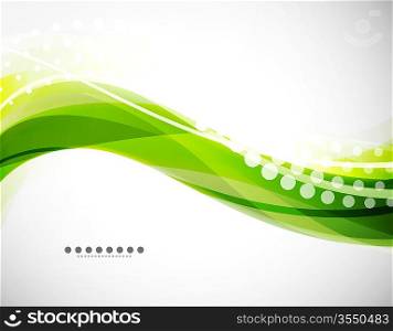 Abstract isolated flowing wave isolated on white