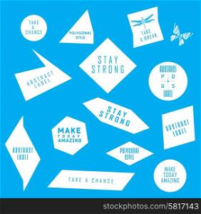 Abstract labels with Quote infographic. Typography for design. . Abstract labels with Quote infographic