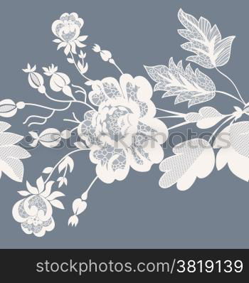 Abstract lace flower pattern