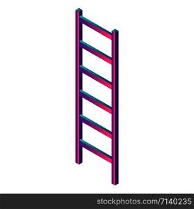 Abstract ladder icon. Isometric of abstract ladder vector icon for web design isolated on white background. Abstract ladder icon, isometric style