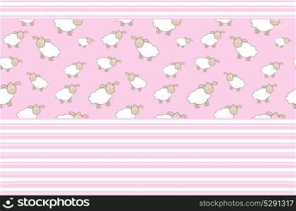 Abstract lamb background vector illustration