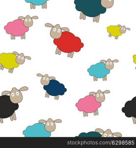 Abstract lamb seamless pattern background vector illustration. EPS10. Abstract lamb seamless pattern background vector illustration