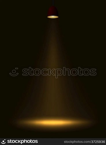 Abstract lamp light. Easy to change color  just change the background color. Eps10 file.
