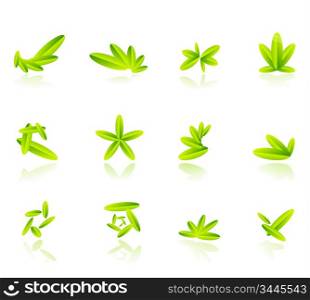Abstract leaf compositions