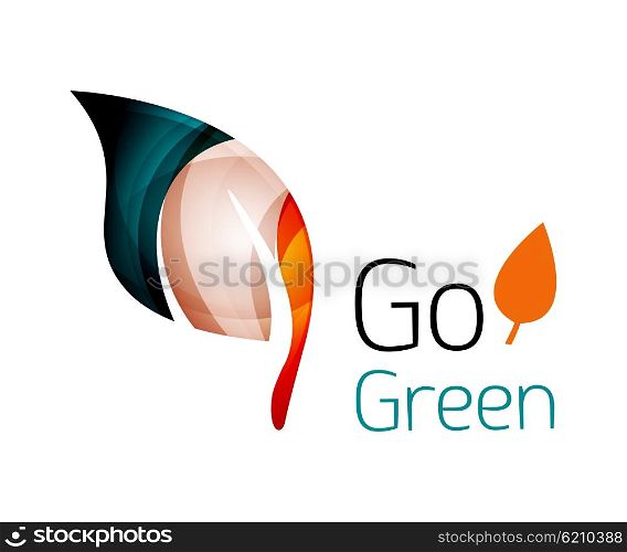 Abstract leaf icon. Abstract leaf icon. Vector illustration