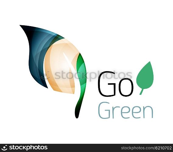 Abstract leaf icon. Abstract leaf icon. Vector illustration