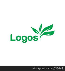 Abstract leaf illustration for logo symbol or logo sign template
