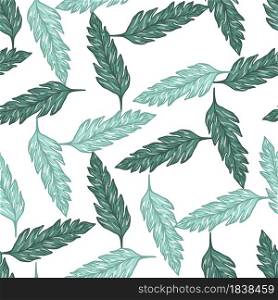 Abstract leaves seamless pattern. Vintage floral background. Contemporary vector illustration. For fabric design, textile print, wrapping, cover. Abstract leaves seamless pattern. Vintage floral background.