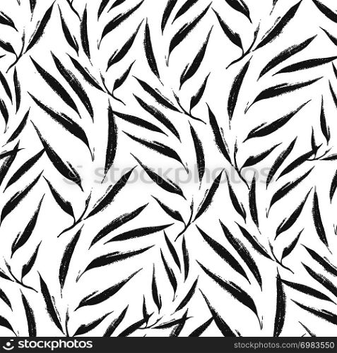 Abstract leaves texture pattern. Seamless hand drawn pattern for wallpaper,pattern fills,web page background,surface textures. Abstract Leaves Pattern