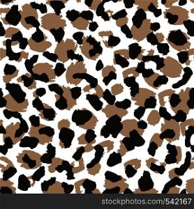 Abstract leopard skin seamless pattern. Animal fur wallpaper. Wild african cats repeat illustration. Concept trendy fabric textile design. Abstract leopard skin seamless pattern. Animal fur wallpaper.