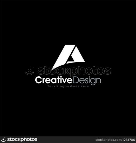 Abstract letter A logo design. Creative,Premium Minimal emblem design template. Graphic Alphabet Symbol for Corporate Business Identity. Initial A vector element