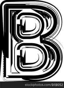 Abstract Letter B