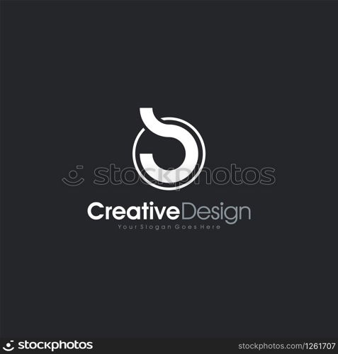 Abstract letter B BS logo design. Creative,Premium Minimal emblem design template. Graphic Alphabet Symbol for Corporate Business Identity. Initial BS vector element