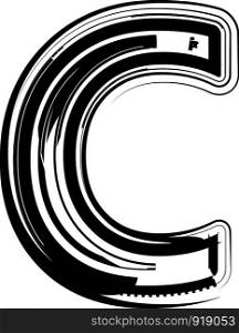 Abstract Letter C