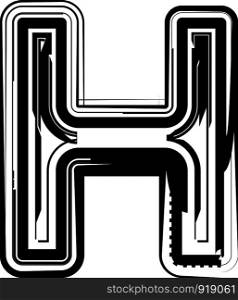 Abstract Letter H