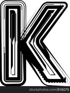 Abstract Letter K