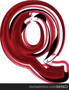 Abstract Letter Q illustration