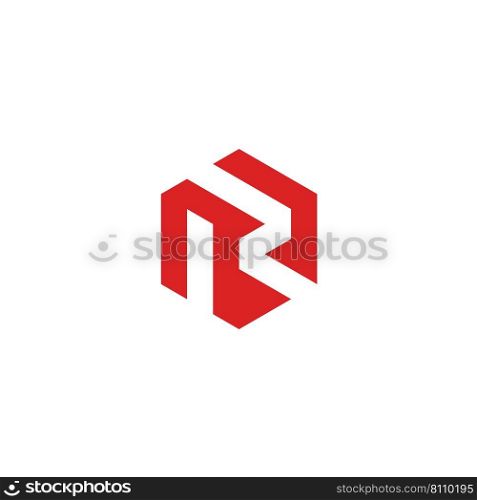 Abstract letter r logotype Royalty Free Vector Image