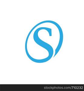 Abstract letter S circle logo, letter S alphabet symbol Vector illustration