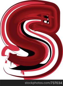Abstract Letter s Illustration
