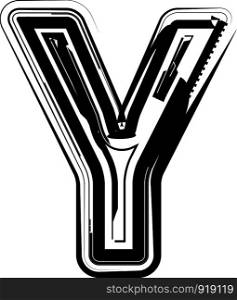 Abstract Letter Y