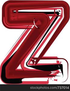 Abstract Letter Z illustration