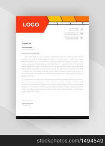 Abstract letterhead template design With Corporate Style.