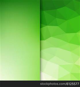 Abstract light background. Abstract light background. Green triangle pattern. Green triangular background